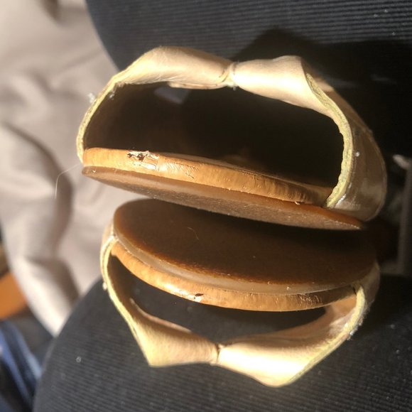 Fossil loafer peep toe leather shoes tan, 8.5 - Picture 8 of 8